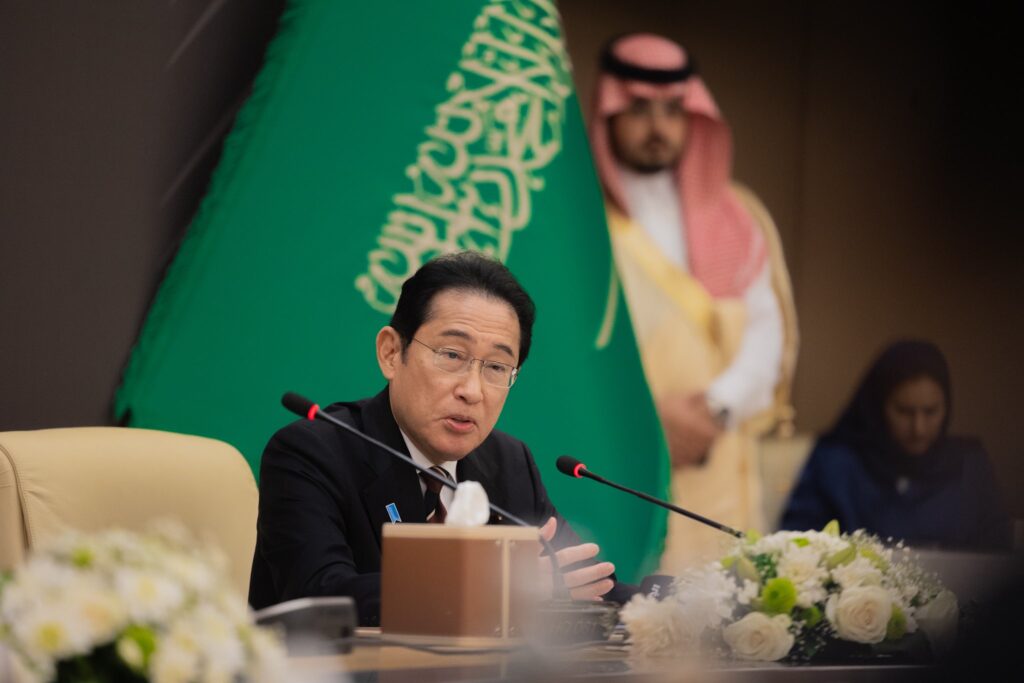 岸田首相は日本・サウジアラビア首脳会談に参加する。 (MISA)