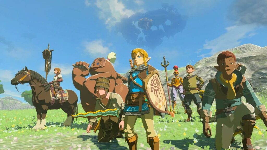 『ゼルダの伝説 ティアーズ オブ ザ キングダム』のワンシーン。(任天堂)