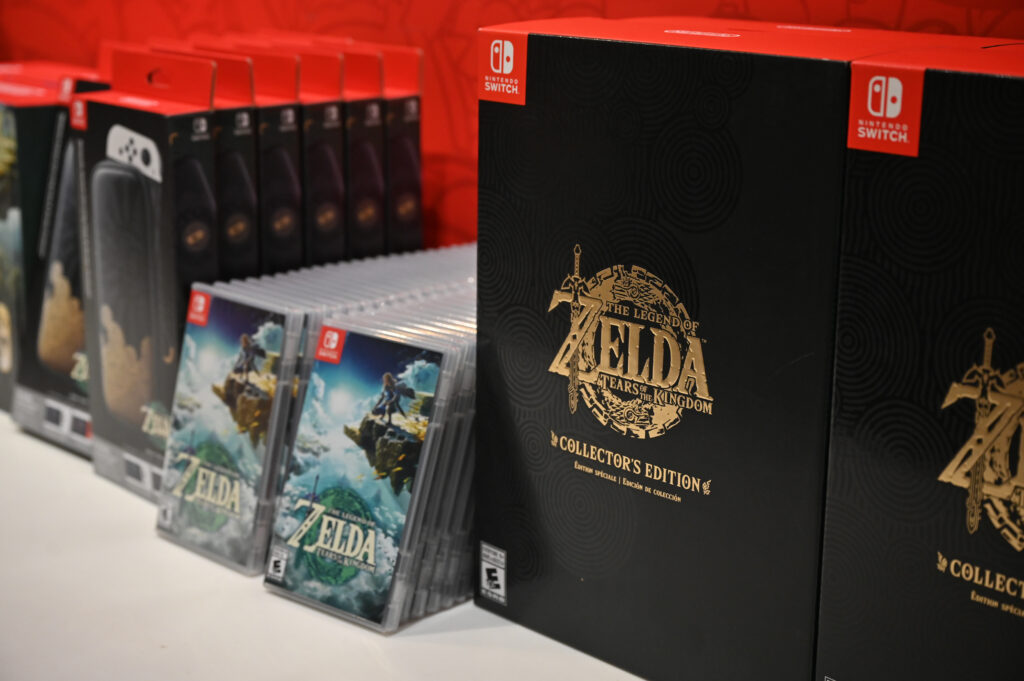 ゼルダ姫とエルフのような戦士リンクが活躍するゲーム「ゼルダの伝説」シリーズは、1986年の初版発売以来、全世界での販売本数が1億2,500万本を超えている。（AFP）