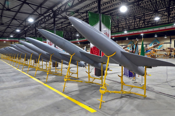 イランは対ウクライナ戦争を支援するためにロシアに無人機を販売したと非難されている。(ファイル/ AFP)