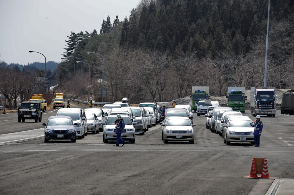 東北道のレーンの区間や走行時間帯など詳細は今後検討する。(AFP)