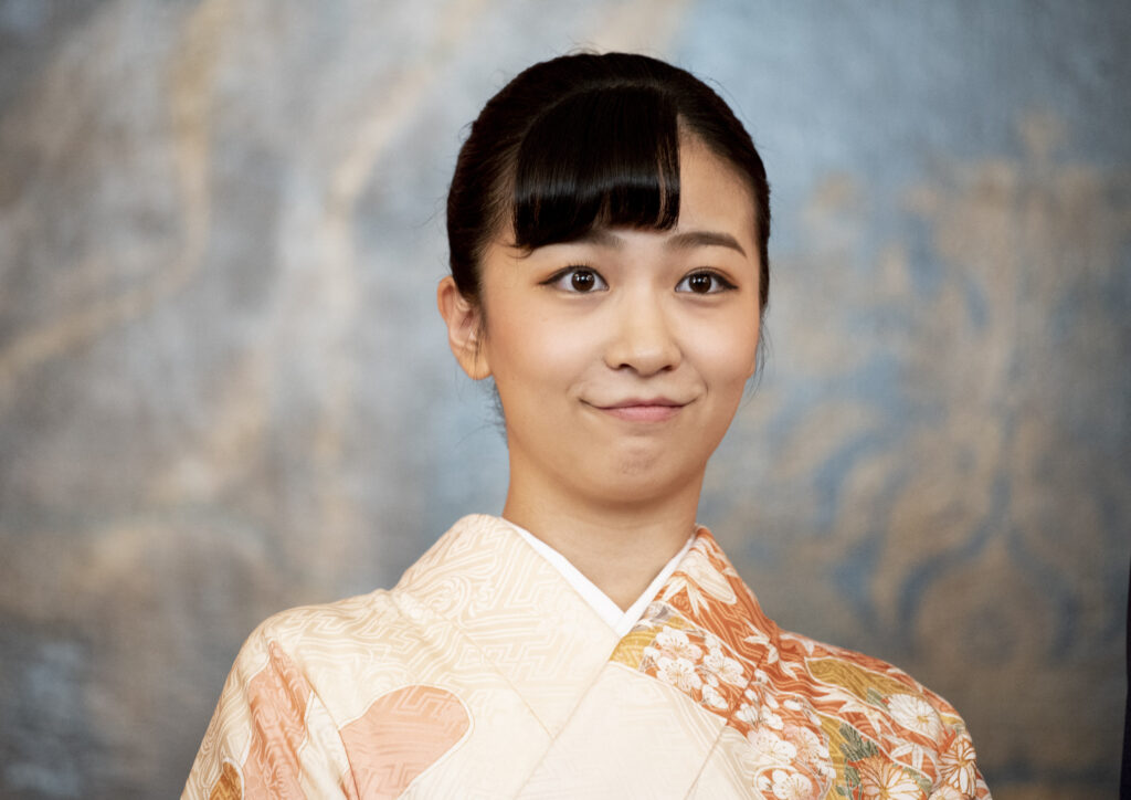 日本の佳子さまは土曜日、日本の大学に女性が入学して110周年を記念する式典に出席された。 （AFP）