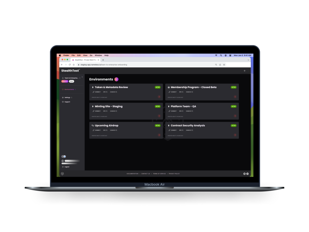 StealthTestは、ユーザーが複数のEVM互換ブロックチェーンにアクセスできるプライベートプラットフォーム。(提供)