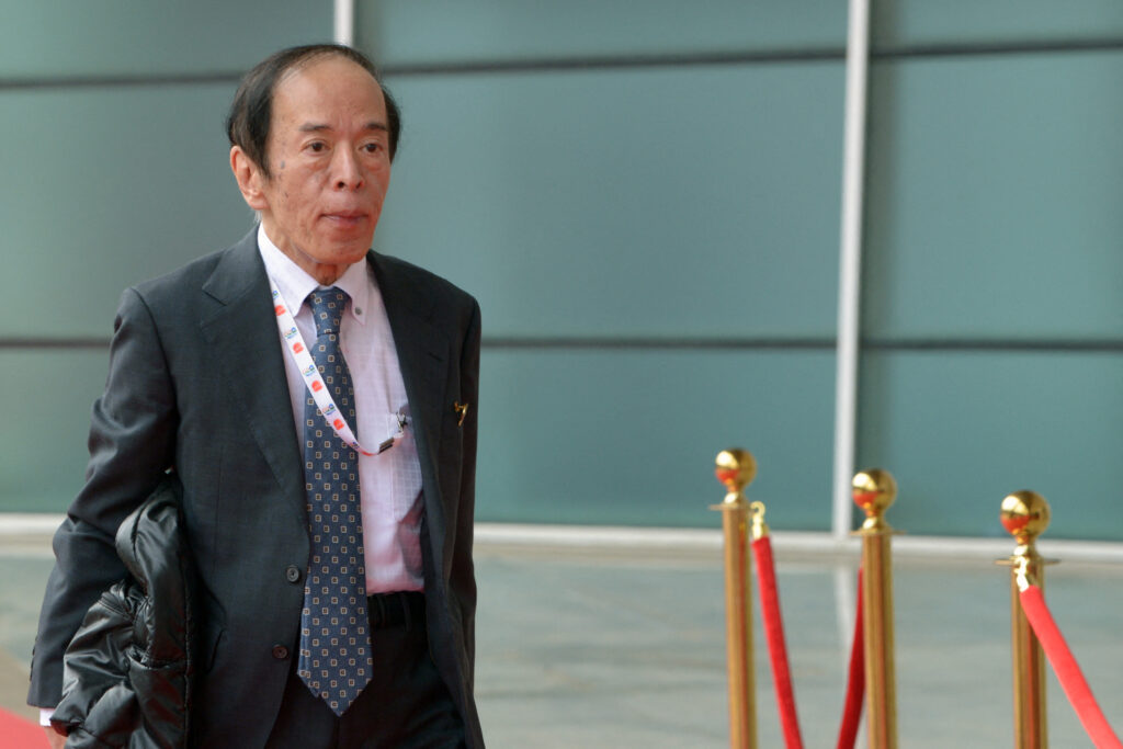 植田和男総裁は、為替が安定的に推移することが重要だと述べた。（AFP）