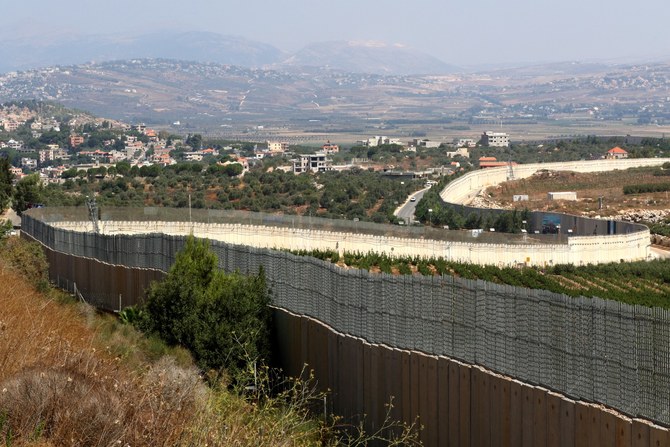 レバノン・イスラエル間の国境フェンス（AFP通信）