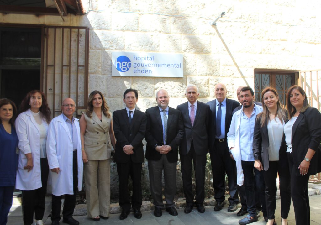 在レバノン日本国大使館によると、同病院は「様々な困難に直面しながらも、医療サービス提供において極めて重要な役割を果たした」という。（X： @JapanEmbLebanon ）