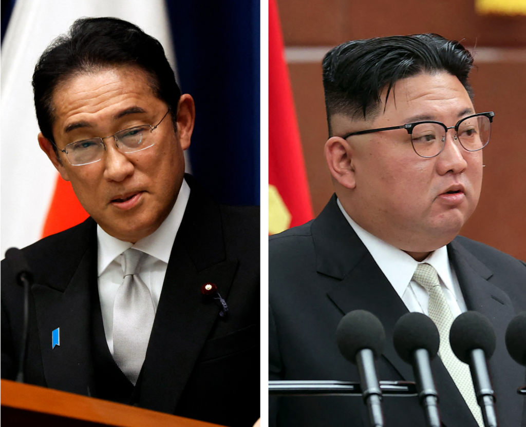 岸田首相は金総書記と「随時前提条件なしで、直接対面したいという決意を表明している」（AFP）