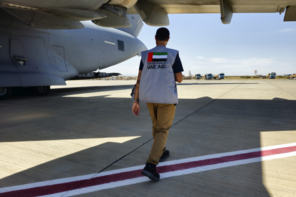 UAEの援助は国連近東パレスチナ難民救済事業機関（UNRWA）を通して送られる。(AFP)