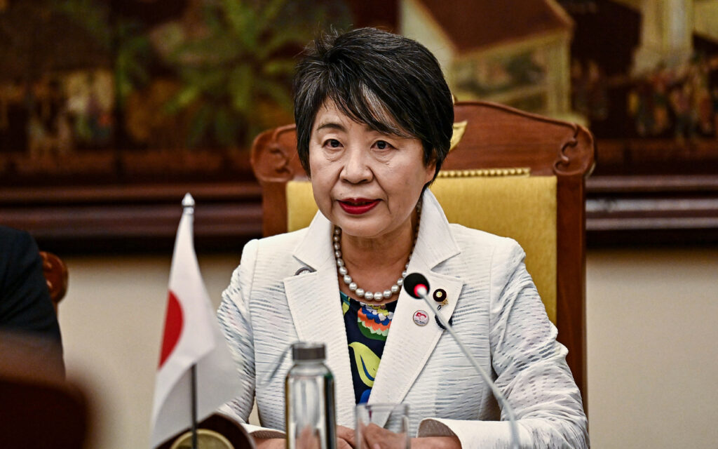 上川外相は事態のさらなる深刻化を食い止めるためにUAEと連携して取り組んでいくことへの日本の強い意欲を示した。（AFP）