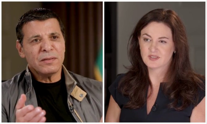 元ファタハ指導者ムハンマド・ダーラン氏は、ハドリー・ギャンブル氏とのインタビューの中で、ガザのパレスチナ人の「民族浄化」に加担しているとして米国を非難した。(スクリーンショット/X/ @_HadleyGamble )