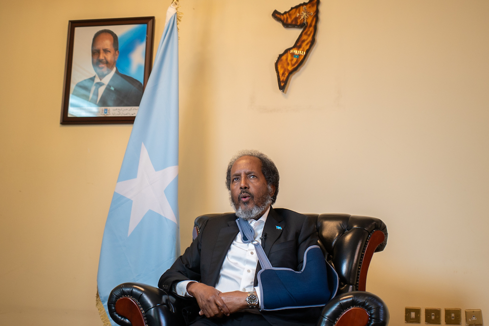 モハムッド氏は2012年から2017年まで同職を務め、2022年5月よりソマリア大統領に就任。(AN Photo/Abdulrhman Bin Shalhoub）。