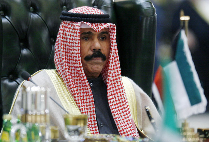 クウェートのシェイク・ ナワフ・アル・アフマド・アル・サバーハ首長が16日に86歳で死去した。（ファイル：AFP）