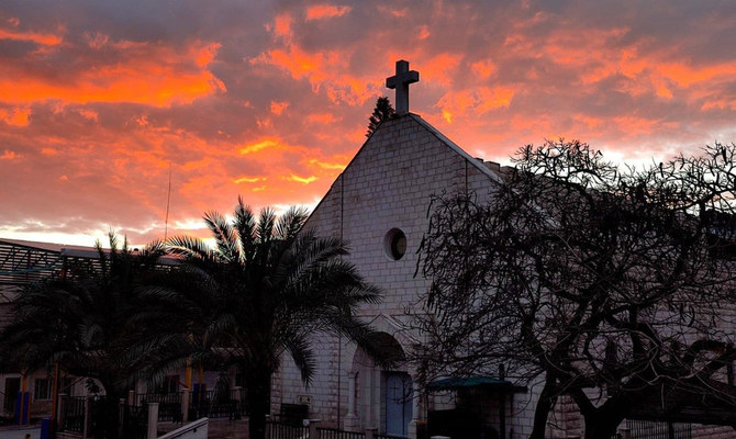ガザにあるカトリック聖家族教会。(X:@LaylaMoran)