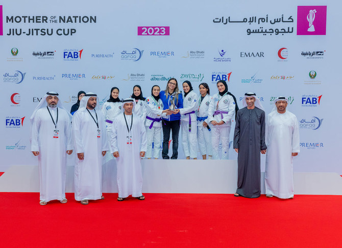 マザー・オブ・ザ・ネイション柔術カップでは、アラブ首長国連邦における女性の最高の才能が披露された。(UAEJJF)
