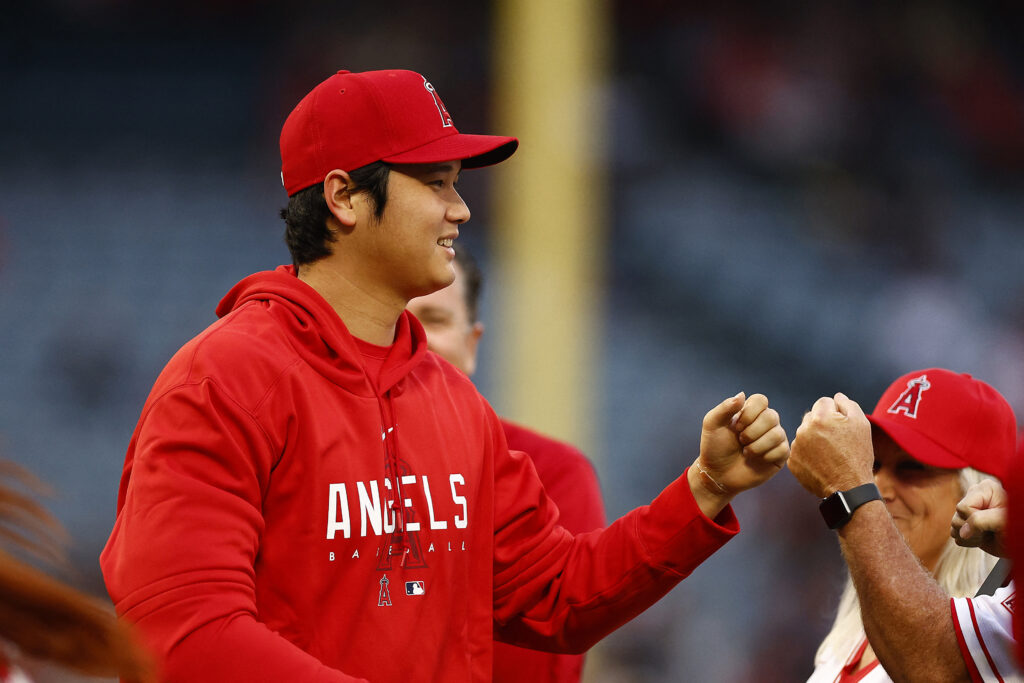21年は9勝、46本塁打でリーグMVP。(AFP)