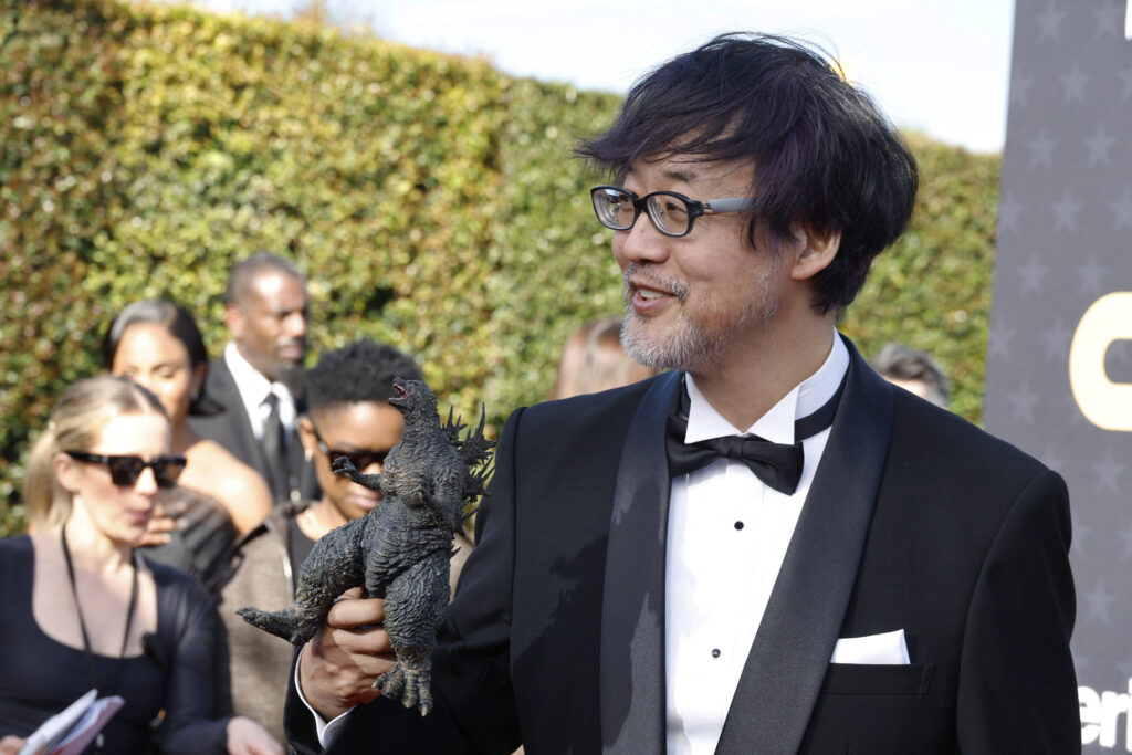 日本の映画監督で視覚効果スーパーバイザーの山崎貴が日本映画『ゴジラ−1.0』で視覚効果賞にノミネート。（AFP）