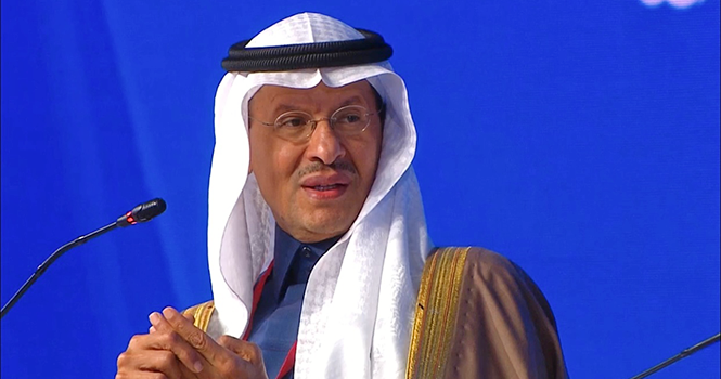 サウジアラビアのエネルギー大臣アブドルアジーズ・ビン・サルマン王子。写真