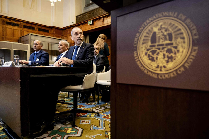 国際司法裁判所(ICJ)は、1967年以来のイスラエルの占領の法的意味合いについて、今週いっぱい公聴会を開いており、米国やロシアを含む前例のない52カ国が証拠を提出している。(ファイル/AFP)