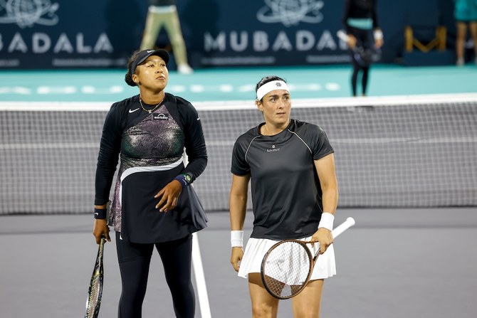 オンス・ジャバーと大坂なおみのペアは、ムバダラ・アブダビ・オープンのダブルスに出場したが、初戦で敗退した。（WTA）