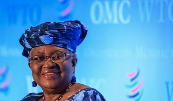世界貿易機関(WTO)のンゴジ・オコンジョ・イウェアラ事務局長。(File/Fabrice Coffrini/AFP)