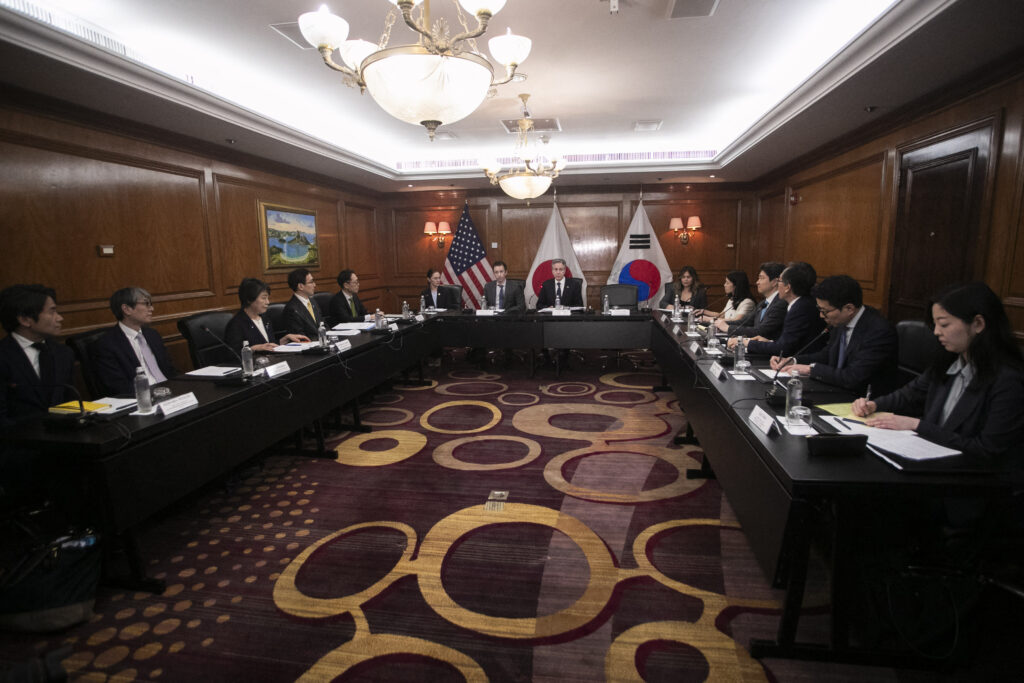 同時に、上川氏は「緊張緩和に向け(北朝鮮との)対話の道は開かれている」とも指摘した。(AFP)