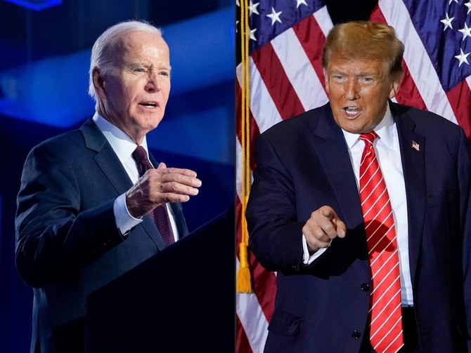 最近の全国世論調査では、米国大統領選挙において、ジョー・バイデン現大統領とドナルド・トランプ元大統領の間で大接戦が繰り広げられている事が示されている。（資料画像 / AFP）