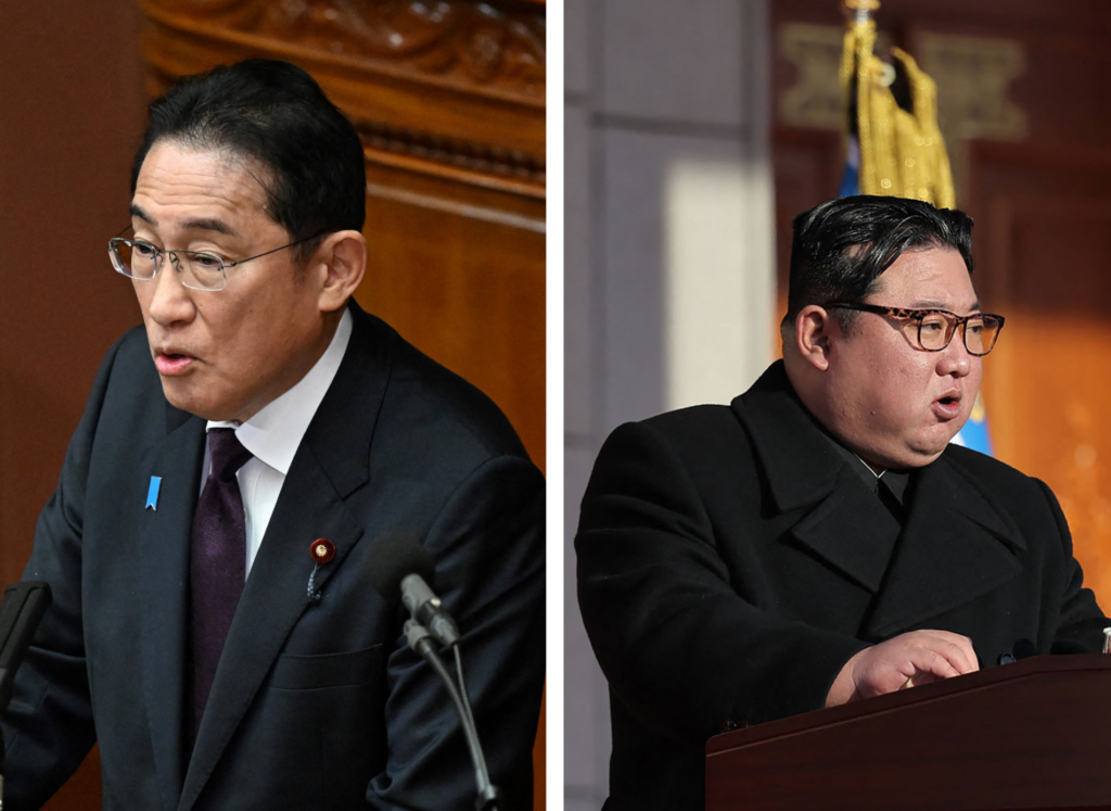 日本の岸田文雄首相は先週国会で、北朝鮮の最高指導者である金正恩氏と首脳会談を行いたいと述べ、北朝鮮政府とのハイレベル協議を個人的に監督していると語った。(AFP)