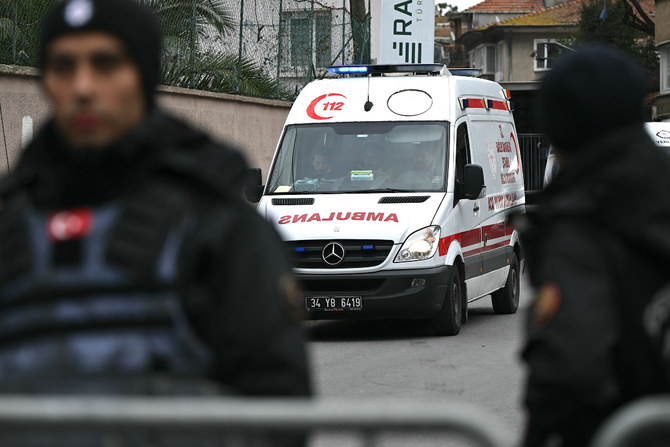先月、2人の襲撃犯がイスタンブールのイタリア系教会で宗教儀式の最中に武装攻撃を実行し、1人が死亡した。（File/AFP）