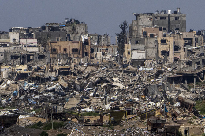 国連衛星センターによると、ガザ地区の全建物の35％、88,868棟が損壊または破壊された。(AP)
