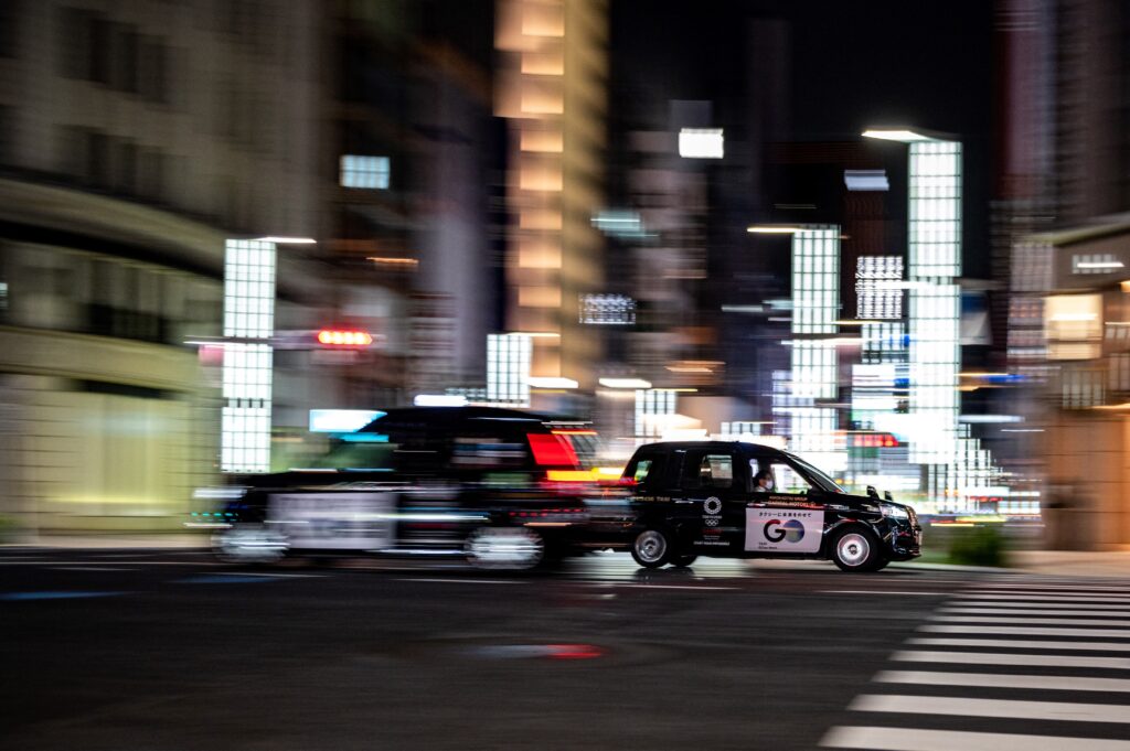 ライドシェアが４月から導入されるのは、東京２３区や武蔵野市など「特別区・武三」、横浜市や川崎市など「京浜」、名古屋市を中心とした「名古屋」、京都市など「京都市域」の４区域。(AFP)