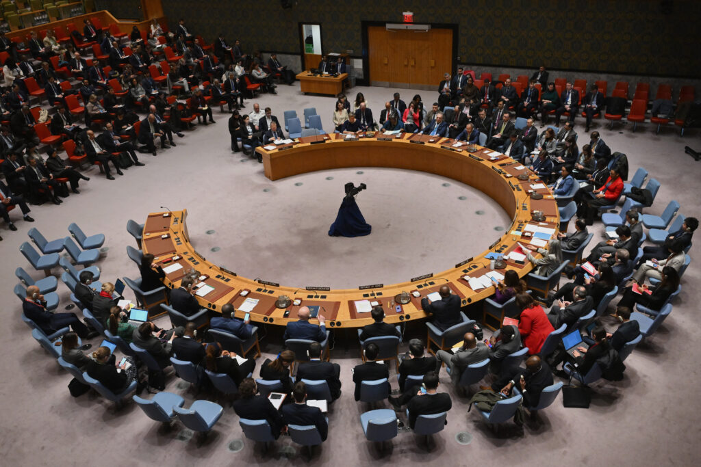 UNSCR 2728は、ラマダンの月に即時停戦を求め、すべての人質の即時かつ無条件の解放を要求している。(AFP)