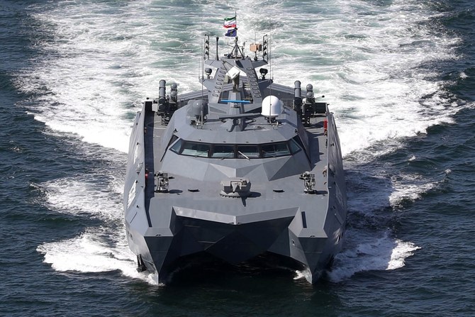 イラン国防省が2024年3月12日に提供した資料写真は、イスラム革命防衛隊海軍のミサイル(AFP=時事)