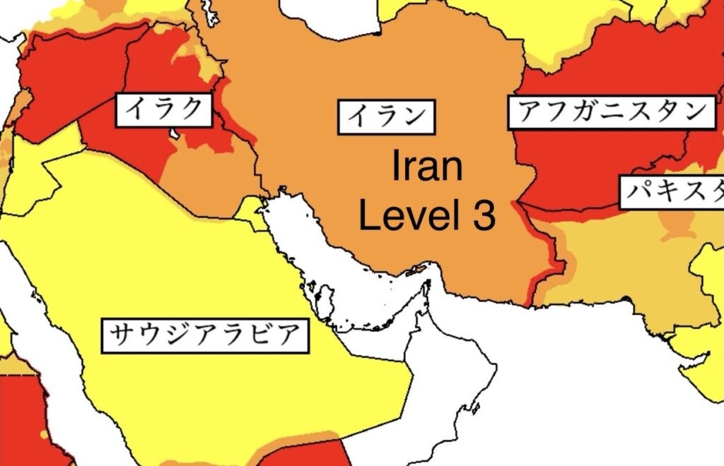 外務省の声明によると、「エスカレートする紛争と今後のさらなる激化の可能性を考慮すると、イランで予期せぬ状況が生じるリスクが大きく、明白な危険がある」と警告している。 (AFP)