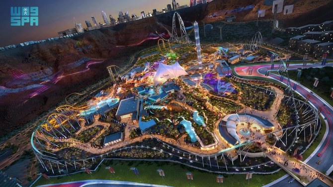 サウジアラビアQiddiya Investment Co.は、Six Flags Qiddiya Cityベンチャーの要として、地域最大のウォーターテーマパークを建設する。(SPA)