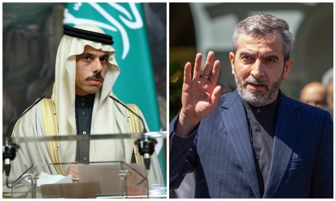 サウジアラビアのファイサル・ビン・ファルハーン外相は月曜日、イランのアリ・バゲリ・カニ外相代行と電話で会談した。(ファイル/AFP)