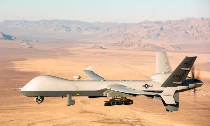 イエメンのイラン系フーシ派は、イエメン南東部マアリブ州で米軍のMQ-9無人偵察機を撃墜したと、同派の軍事報道官が水曜日のテレビ演説で述べた。(Getty Images/File)