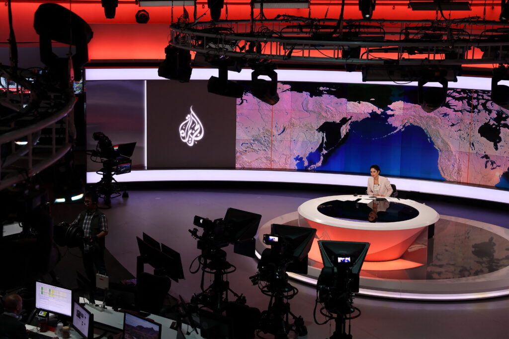 FCCJが発令した声明文によると、「アルジャジーラは、ガザからの報道を続ける最後の国際メディアの1つである。(AFP)