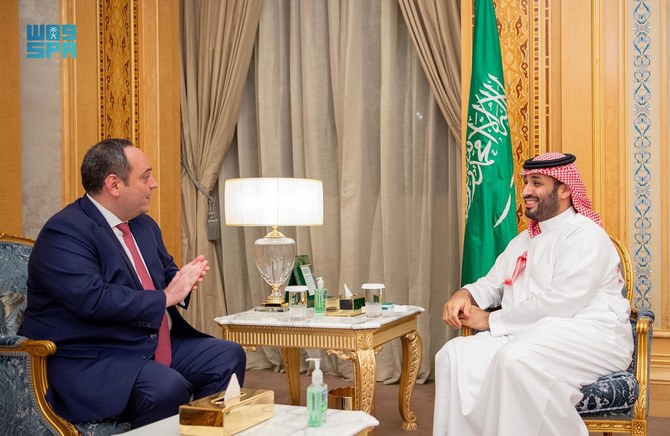 サウジアラビアのムハンマド・ビン・サルマン皇太子は水曜日、博覧会国際事務局のディミトリ・ケルケンツェス事務局長を迎えた。(SPA)