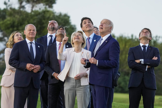 先週イタリアで開催された主要7カ国（G7）首脳会議では、北京との貿易関係の悪化、ウクライナや南シナ海をめぐる緊張が議論の焦点となった。(AP)