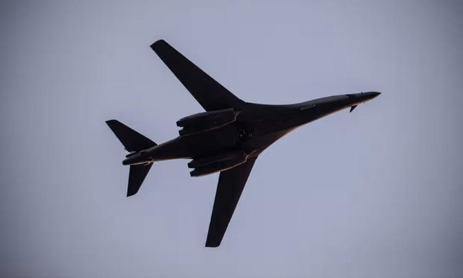 米軍が使用するB1爆撃機。(ゲッティイメージズ）