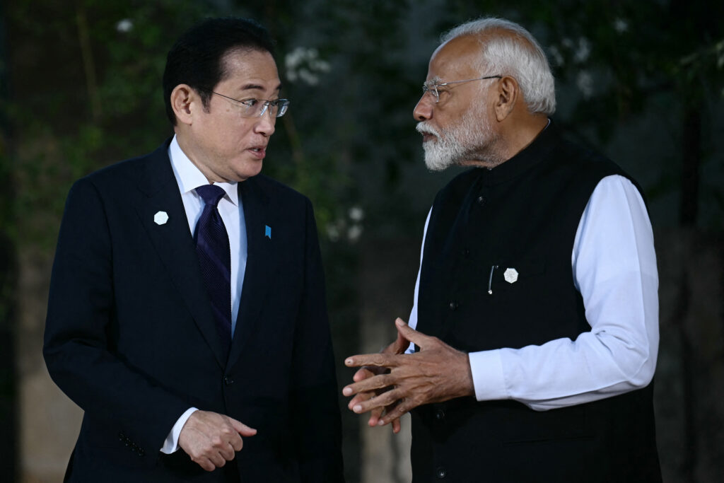 岸田首相は、両国を「特別戦略的グローバル・パートナーシップ」に格上げしてから１０年になることを踏まえ、「関係を多様化、深化させたい」と伝えた。(AFP)