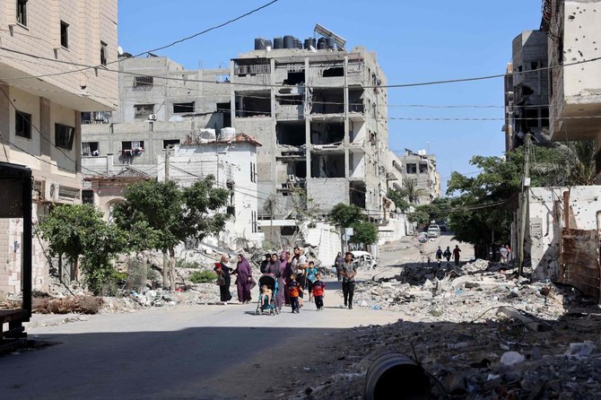 イスラエル軍の空爆と地上攻撃により、ガザでは38,000人以上が死亡し、広範な荒廃と人道危機が引き起こされている。(AFP）
