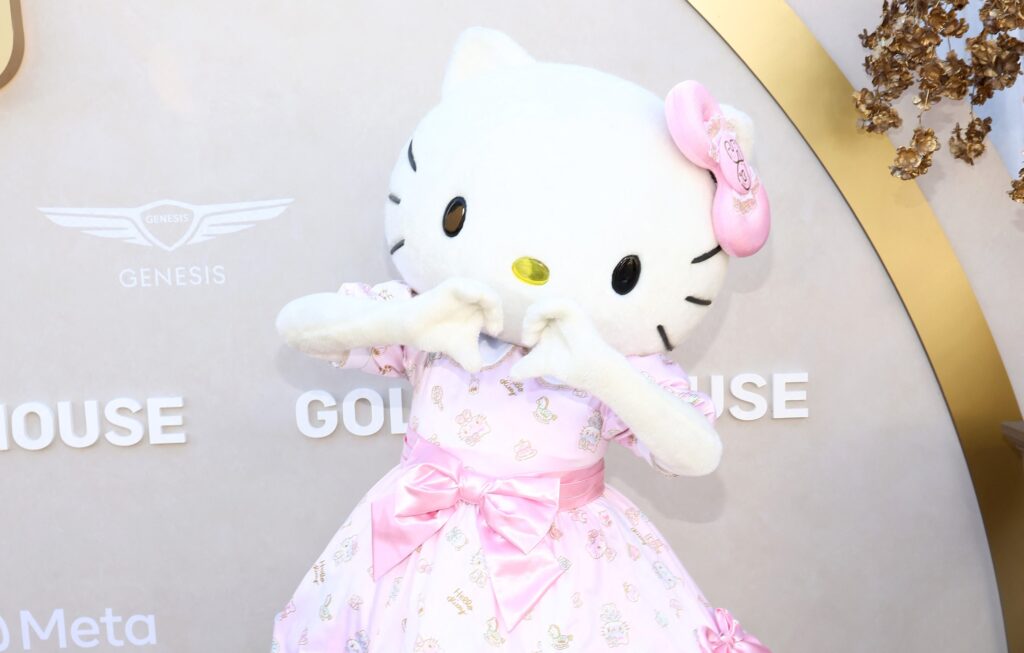もともと「名前のない白い子猫」として知られていたハローキティは、1974年に清水侑子によってデザインされた。(AFP=時事通信)