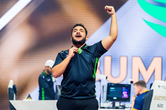 サウジアラビアのゲーマー、アブマッカ(Team Falcons)がEスポーツ・ワールドカップのクラブチャンピオンに輝いた。(提供)