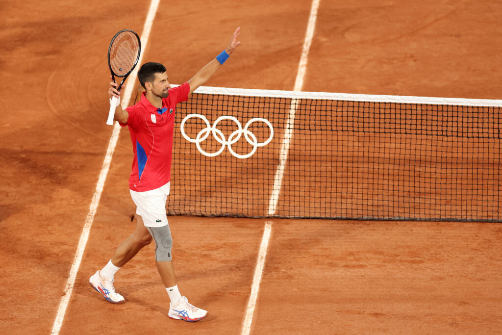 パリ・オリンピックでの金メダルにより、ジョコビッチは4大大会すべてで優勝し、シングルスで金メダルを獲得した3人目のプレーヤーとなった。(提供)