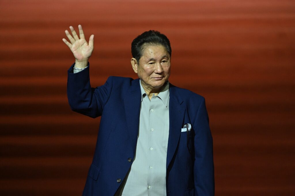 「このような映画祭で発表されるとは思っていませんでした」と北野監督は記者会見で語った。(AFP)
