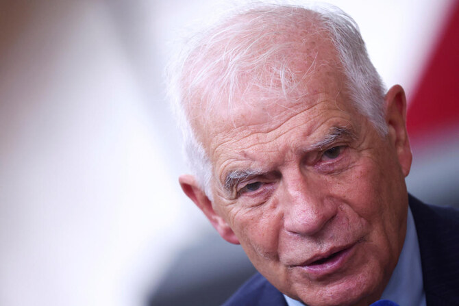 欧州連合（EU）の外交政策責任者であるジョセップ・ボレル氏は、ベルギーのブリュッセルで開催されたEU首脳会議に出席した。（ファイル/ロイター）