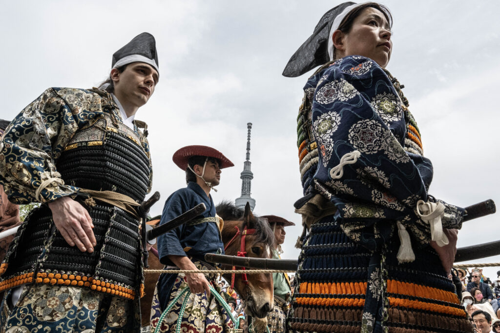 「切腹コンテスト」と名付けられたこのイベントは、かつて大名町として知られた西日本の松江市で来月開催される予定だった。(AFP通信)