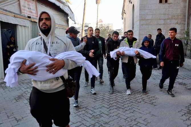 イスラエル軍による14ヶ月以上にわたるガザ攻撃で、少なくとも4万5206人のパレスチナ人が死亡した。(AFPファイル写真)