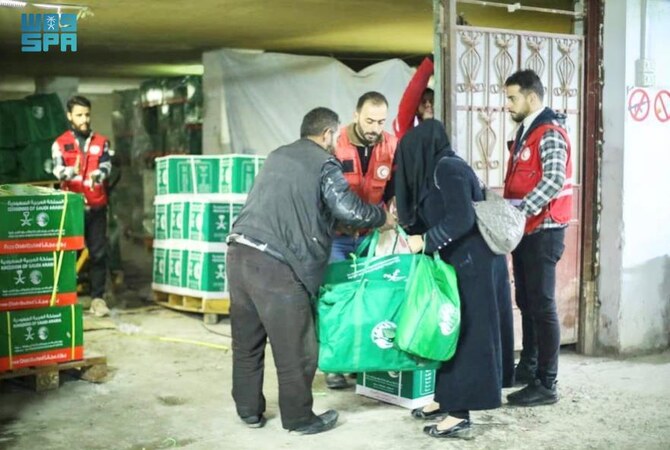 KSrelief、シリアのドゥーマで306世帯に物資を配布（SPA）